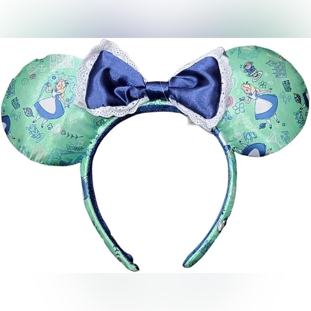 Disney Parks Alice in Wonderland Minnie Mouse ear headband